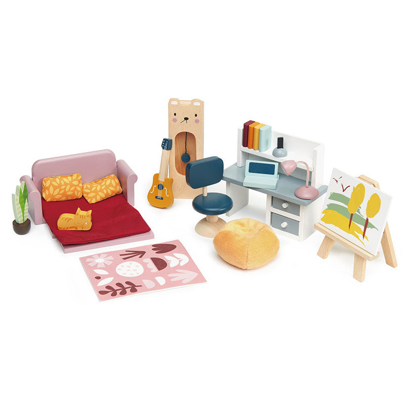 Tender Leaf Toys® Komplet pohištva za lutke Dolls House Study Furniture Tender Leaf Toys