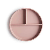 Mushie® Silikon-Trennteller mit Saugnapfboden Blush