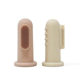 Mushie® Finger Toothbrush Blush/Shifting Sand