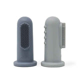 Mushie® Finger Toothbrush Tradewinds/Stone