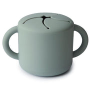 Mushie® Silikonska posodica za prigrizke Cambridge Blue Mushie