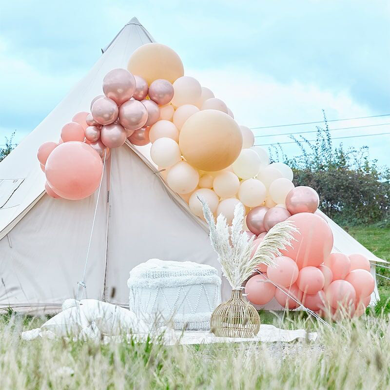 Ginger Ray® Lok iz balonov Luxe Peach, Nude & Rose Gold Ginger Ray