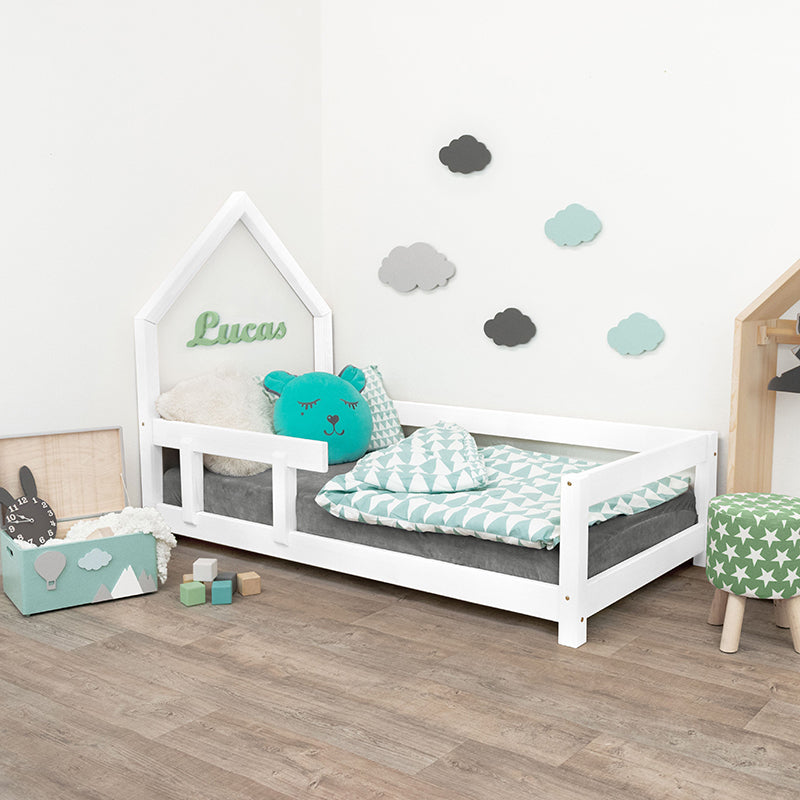 Benlemi® Otroška postelja Poppi 200x90 White Benlemi