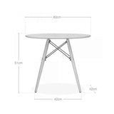 EM Furniture Children's Table White