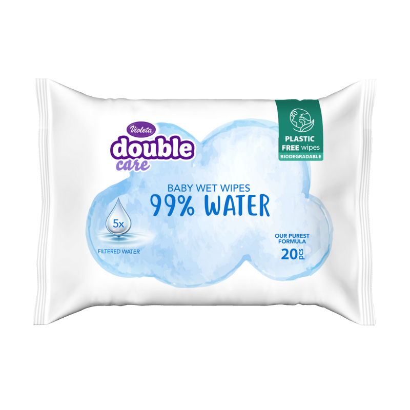 Violeta® Otroški vlažilni robčki WATER CARE 20/1 Violeta