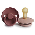 Frigg® Dudlík z kaučuku Daisy Blush/Woodchuck 2 kusy