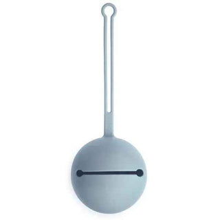Mushie® Silicone Pacifier Holder Case Powder Blue