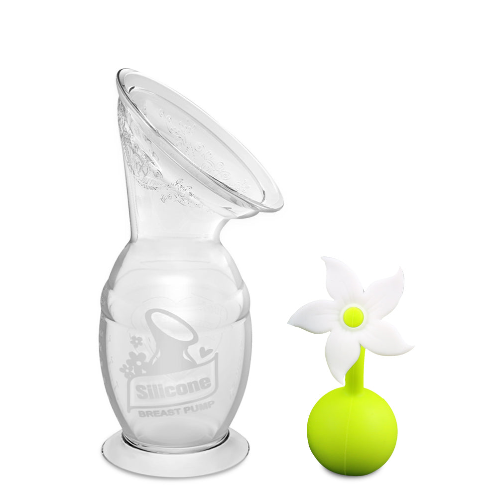 Haakaa® Silikonska črpalka 2.gen. 150ml in Pokrovček Rožica Haakaa