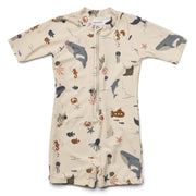 Liewood® Otroške celodelne kopalke Max Sea Creature/Sandy Mix 56/62 Liewood