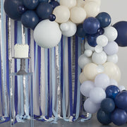 Ginger Ray® Ozadje za fotografiranje z baloni Blue, Cream & Silver Ginger Ray