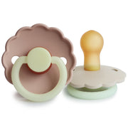 Frigg® Duda iz kavčuka Daisy Blush/Cream Night 0-6 M FRIGG