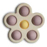 Mushie® Kids Toy POP-IT Flower Soft Lilac/Pale Daffodil/Ivory/Sand