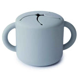 Mushie® Silikonová dóza na svačinu Powder Blue