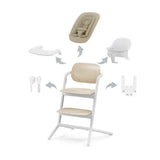 Cybex® Dětská jídelní židlička Lemo 4v1 Sand White