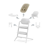 Cybex® Dětská jídelní židlička Lemo 4v1 White