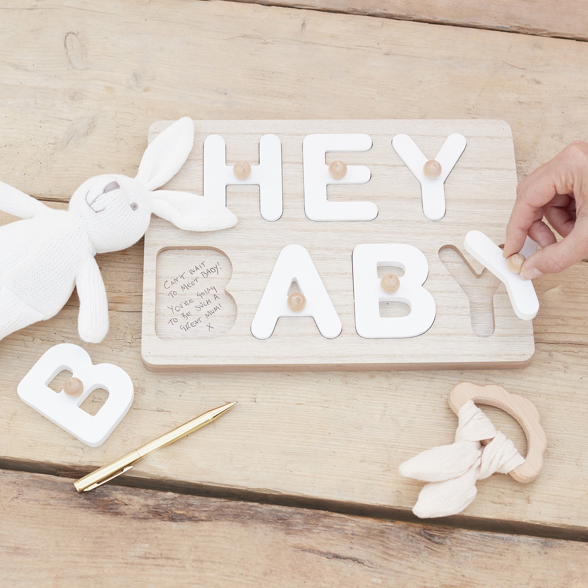 Ginger Ray® Lesene puzzle Hey Baby Ginger Ray
