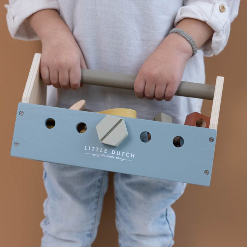 Little Dutch® Lesena škatla z orodjem Blue Little Dutch