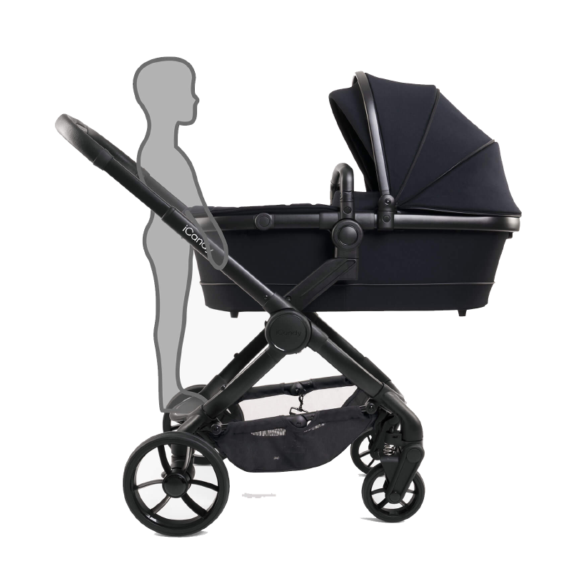iCandy® Otroški voziček s košaro 2v1 Peach 7 Black Edition iCandy