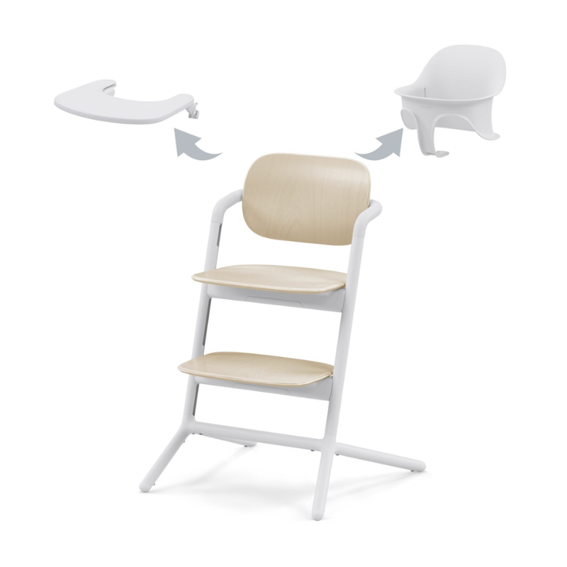 Cybex® Otroški stolček za hranjenje Lemo 3v1 Sand White Cybex
