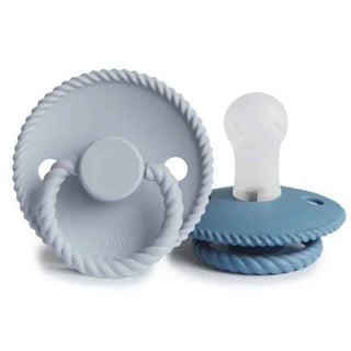 Frigg® Rope Pacifiers Silicone Ocean View/Powder Blue 