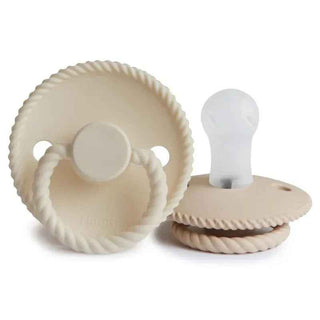 Frigg® Rope Pacifiers Silicone Cream/Croissant 