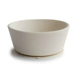 Mushie® Silikonová miska s vakuovým dnem Ivory/Sand