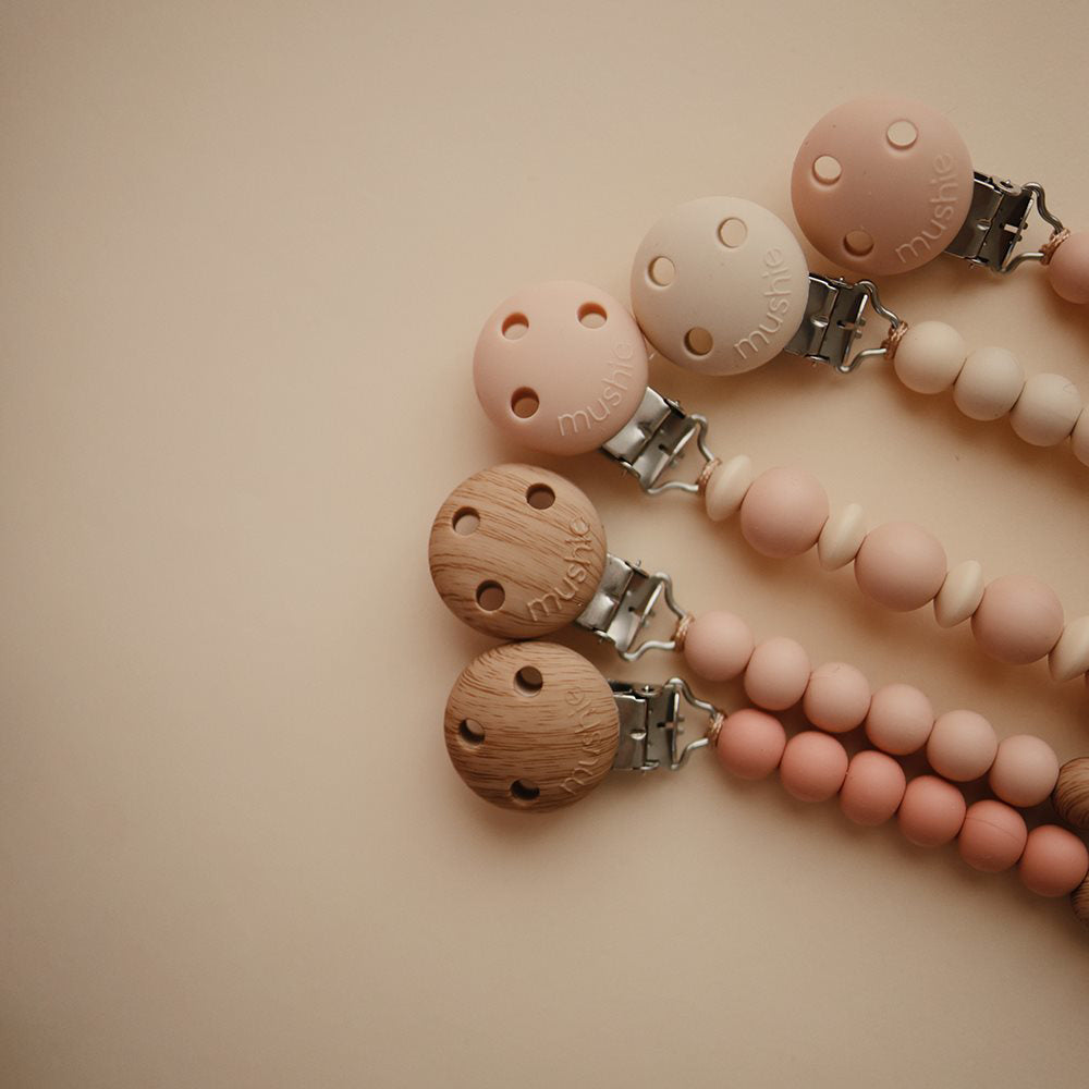 Mushie® Držalo za dudo EVA Blush Mushie