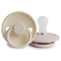 Frigg® Rope Pacifiers Silicone Blush/Cream