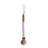 Mushie® Schnullerkette EVA White