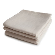 Mushie® Set treh tetra pleničk Fog 60x60 Mushie