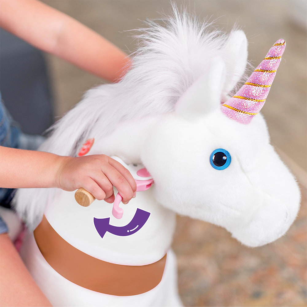 PonyCycle® Konjiček na kolesih - White Unicorn (4-8L) PonyCycle