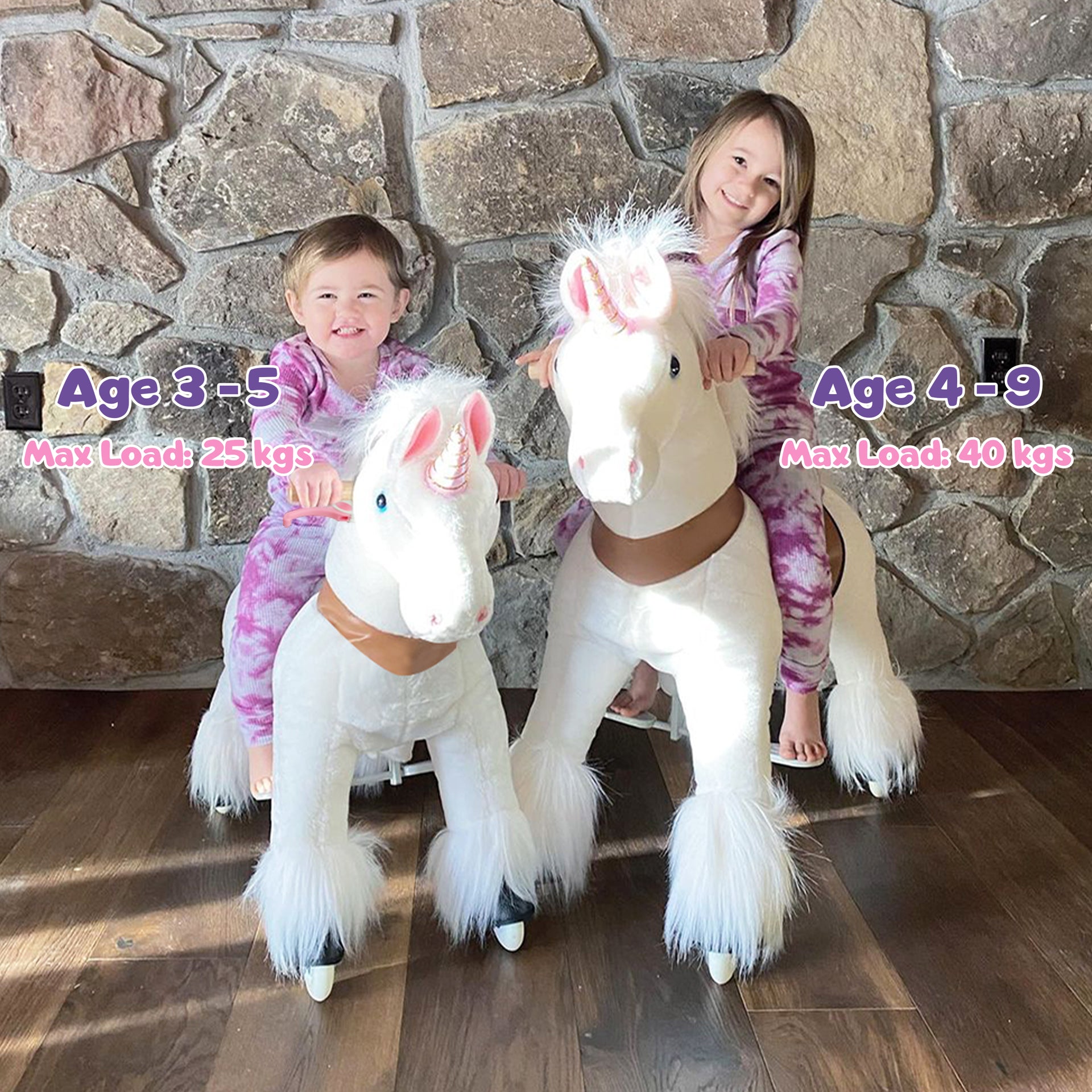 PonyCycle® Konjiček na kolesih - White Unicorn (4-8L) PonyCycle