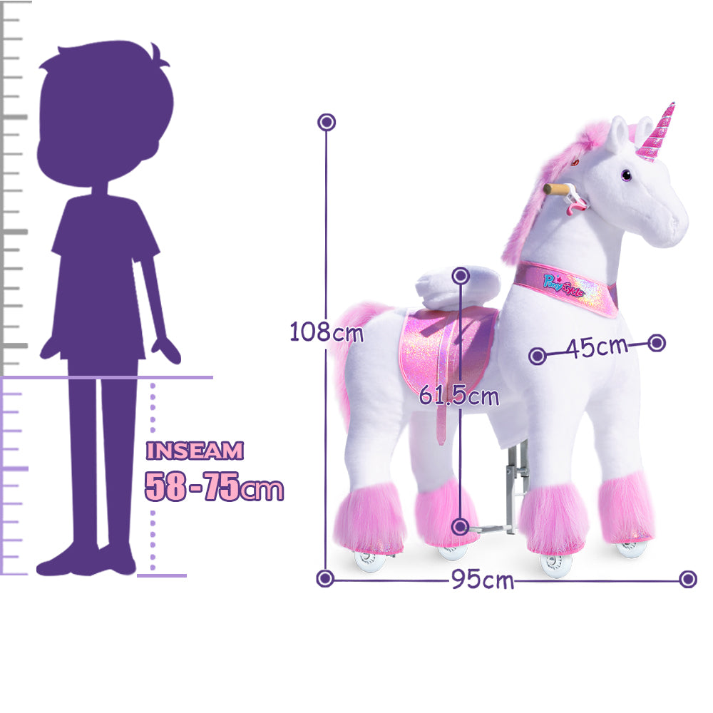 PonyCycle® Konjiček na kolesih - Pink Unicorn (7+L) PonyCycle