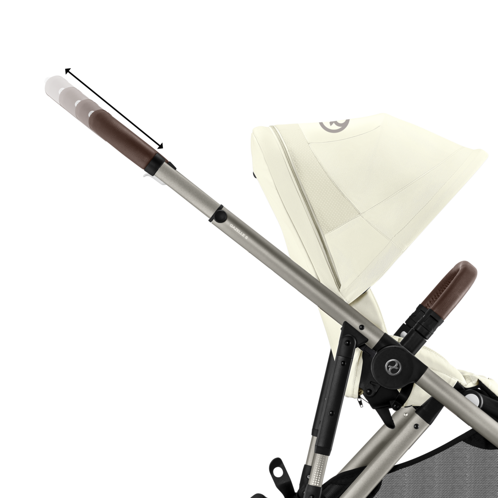 Cybex® Otroški voziček Gazelle™ Seashell Beige (Taupe Frame) Cybex