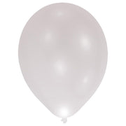 Amscan® 5 lateks balonov z LED lučko 27,5 cm Silver Amscan