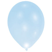 Amscan® 5 lateks balonov z LED lučko 27,5 cm Blue Amscan