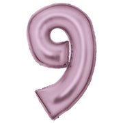 Amscan® Balon številka 9 (86 cm) Silk Lustre Pastel Pink Amscan