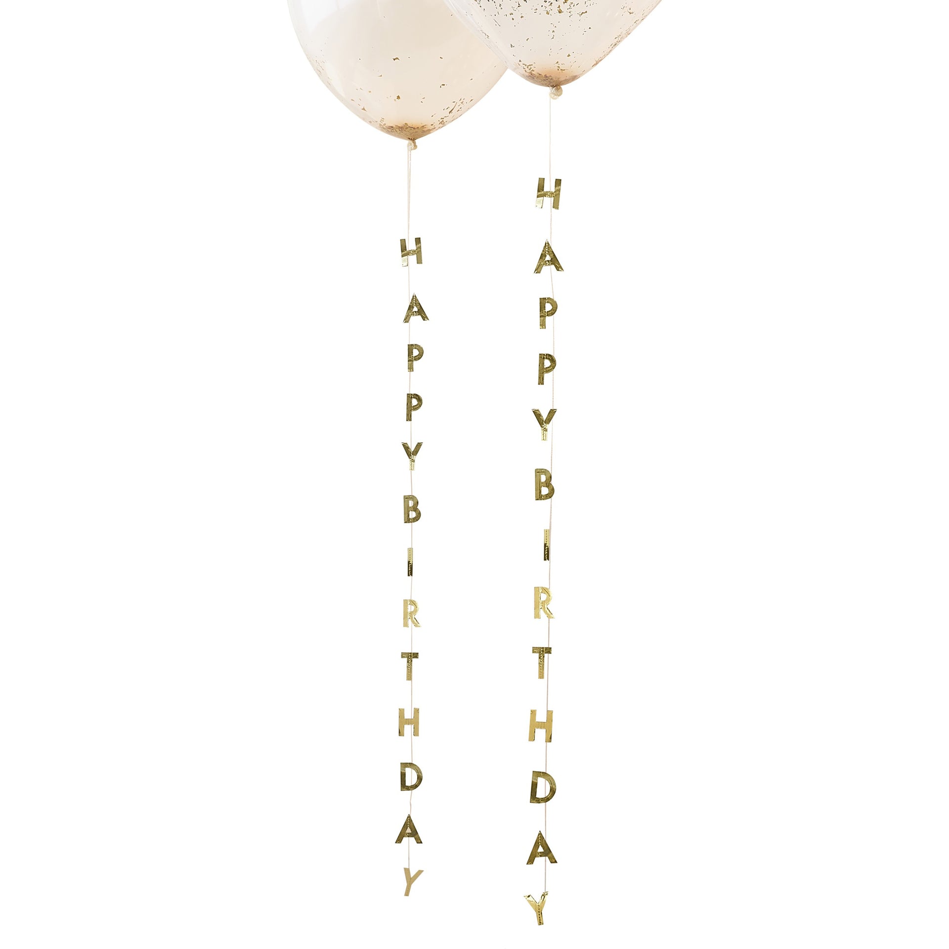 Ginger Ray® Viseč napis Happy Birthday Gold Tails Ginger Ray