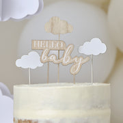Ginger Ray® Leseni okrasek za torto Hello Baby Clouds Ginger Ray