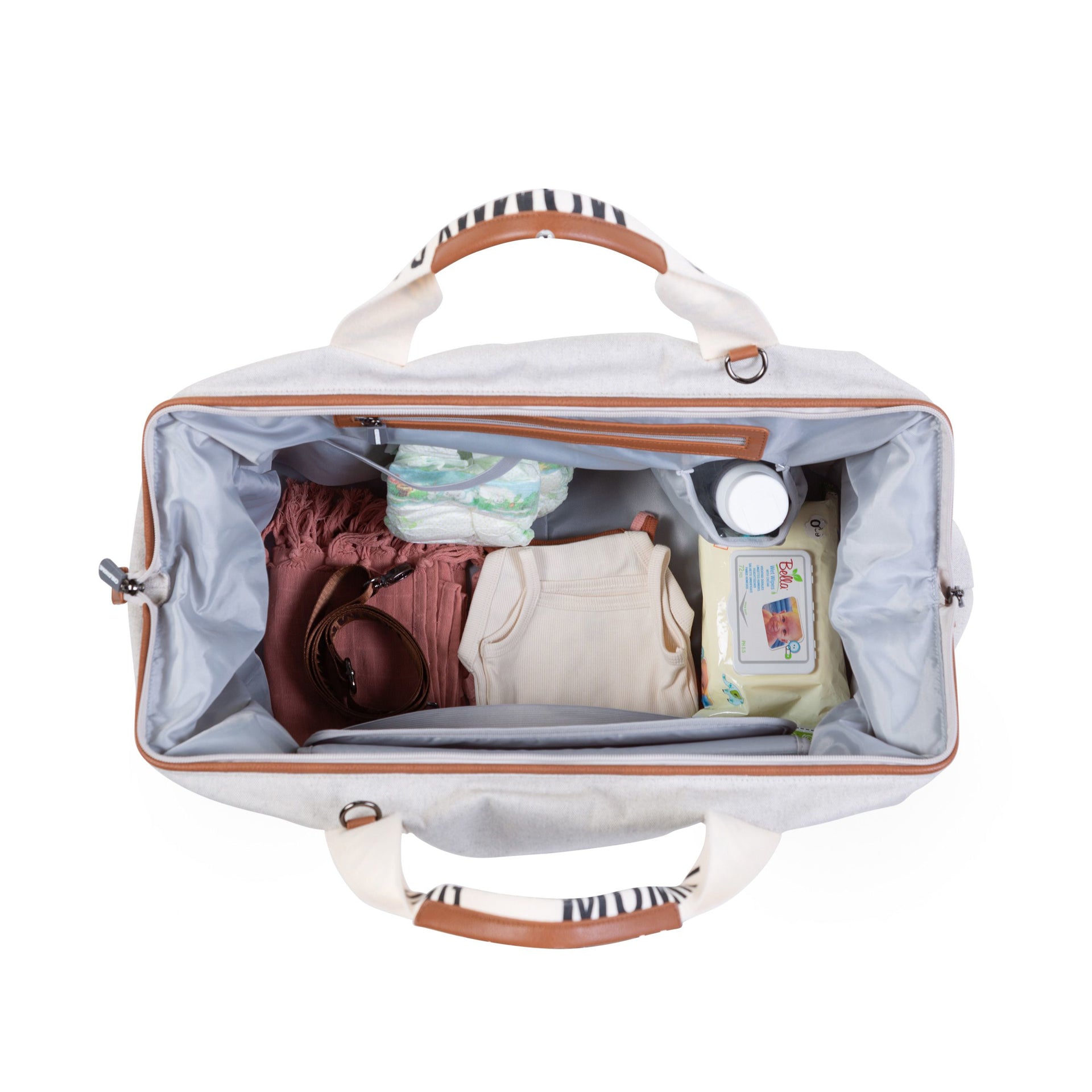 Childhome® Previjalna torba Mommy Bag Signature Canvas Off White Childhome