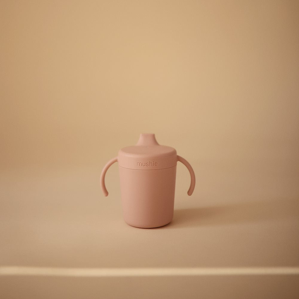 Mushie® Kozarček za učenje pitja Sippy Cup Blush Mushie