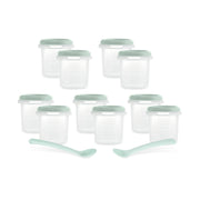 Miniland® Set 10 posodic za shranjevanje Mint 200 ml Miniland