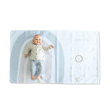 Evibell® Baby milestone blanket Blue
