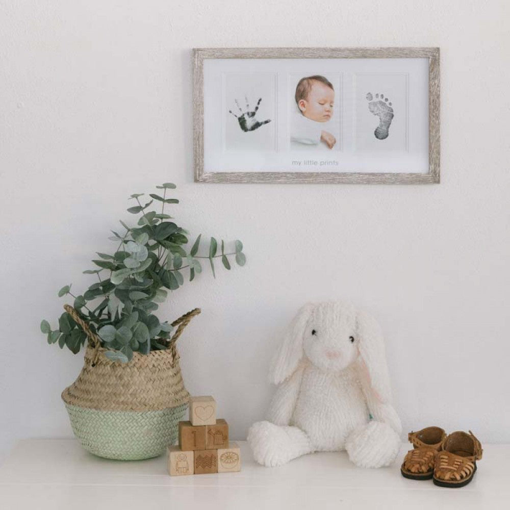 Pearhead® Stenski okvir - Dvojni odtis s črnilom in slika Rustic Pearhead
