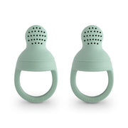 Mushie® Silikonska duda za hranjenje 2 kosa Cambridge Blue Mushie
