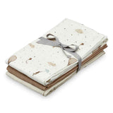 CamCam® Musling Cloth Mix Dreamland, Camel, Light Sand 70x70