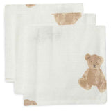 Jollein® Set 3 Mull Windeln Teddy Bear 31x31