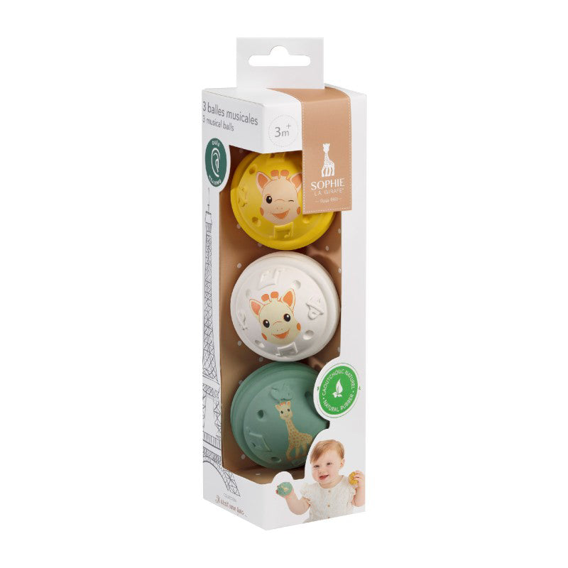 Vulli® Glasbene krogljice 3 kosi Vulli Sophie la Girafe