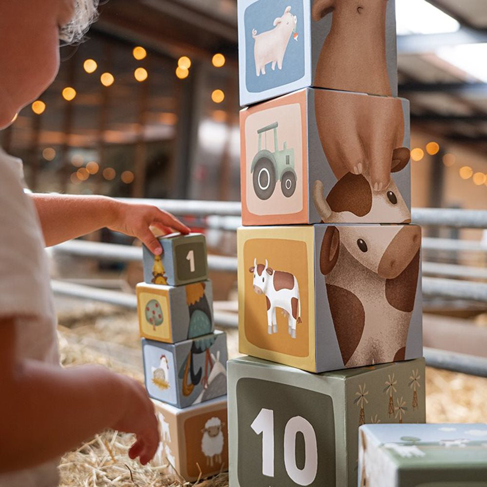 Little Dutch® Piramida iz kock Little Farm Little Dutch