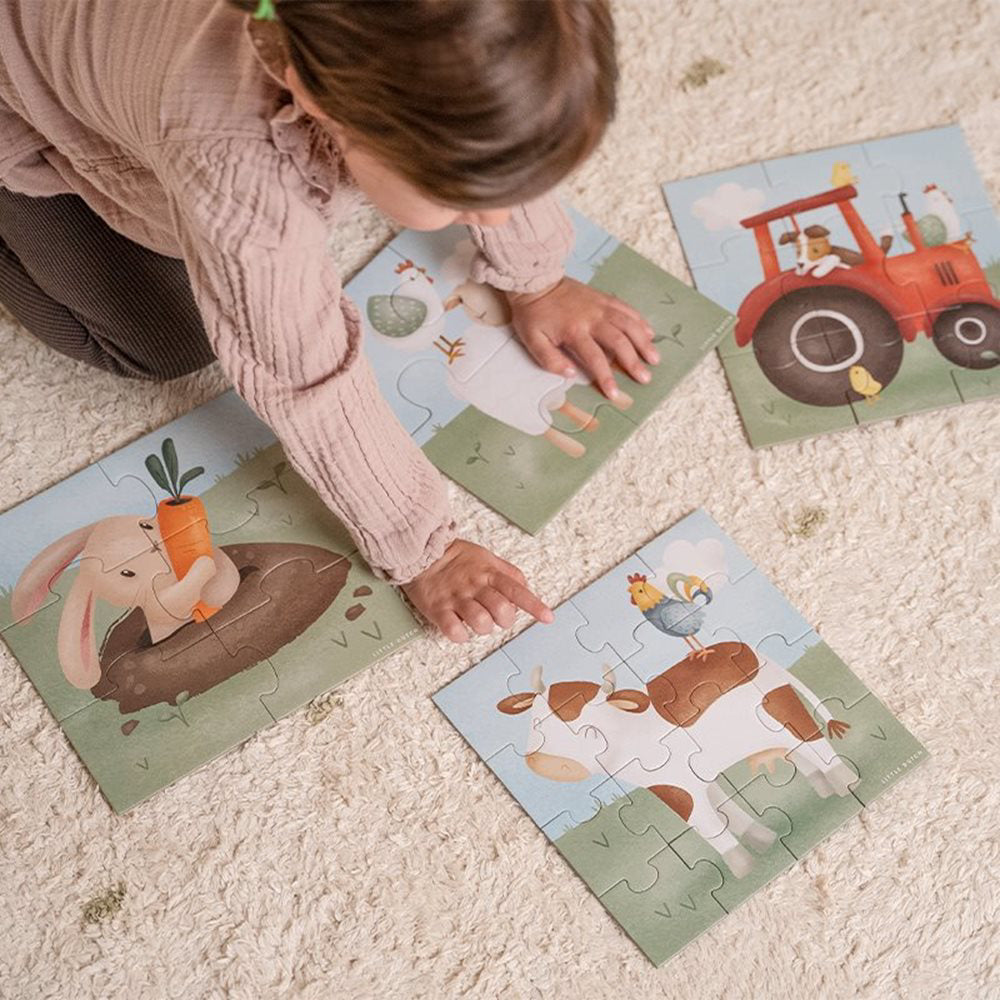 Little Dutch® Puzzle Little Farm 4v1 Little Dutch